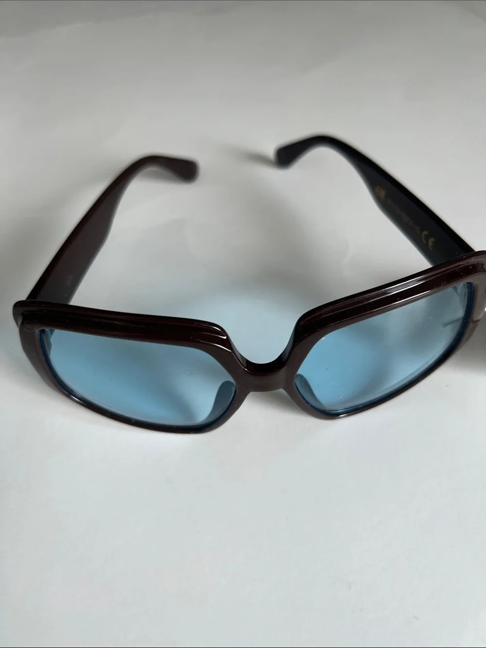 H&M Brown Frame Blue Lens Women's Sunglasses